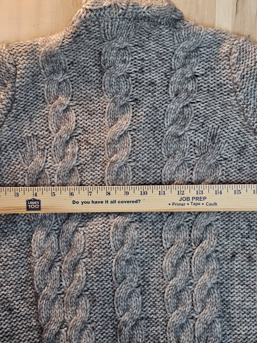 Elsamanda Made in Italy Alpaca Wool Chunky Knit Duster longline Cardigan Size M - Picture 10 of 12